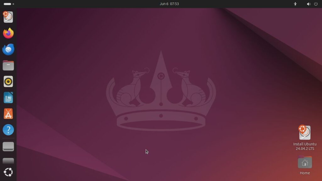 Рабочий стол Ubuntu Linux версии 20.04.2 LTS